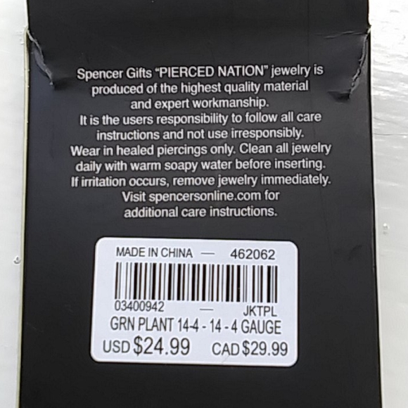 Pierced nation Plug kit 14-8G *as is* - Picture 3 of 3